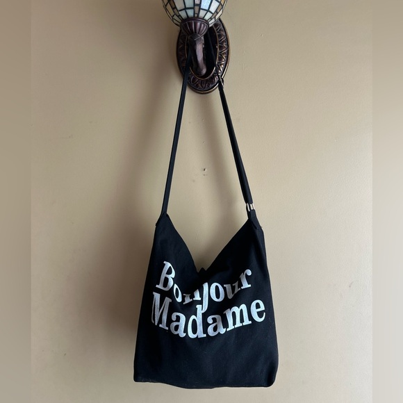 ✌️4 for $20✌️ Bonjour madame Canvas tote bag - Picture 2 of 8